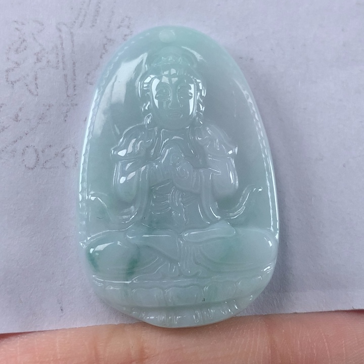 颈饰未镶嵌翡翠大日如来吊坠