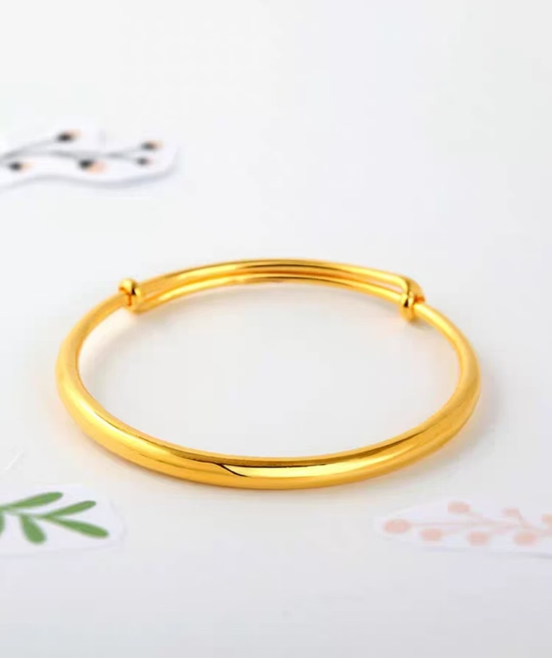 合金手镯 （古法推拉款）女士新款潮流百搭时尚经典气质饰品实心