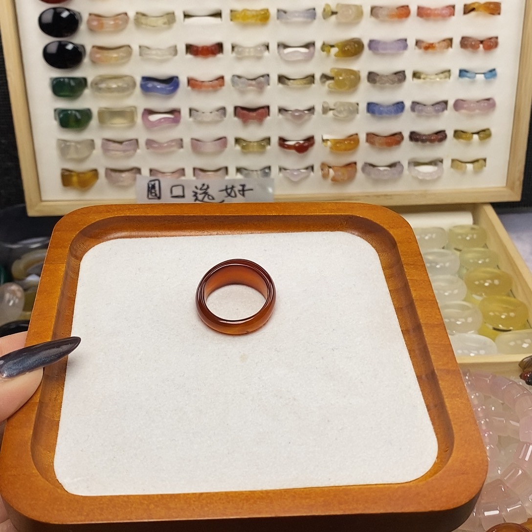 玛瑙/玉髓合金戒指