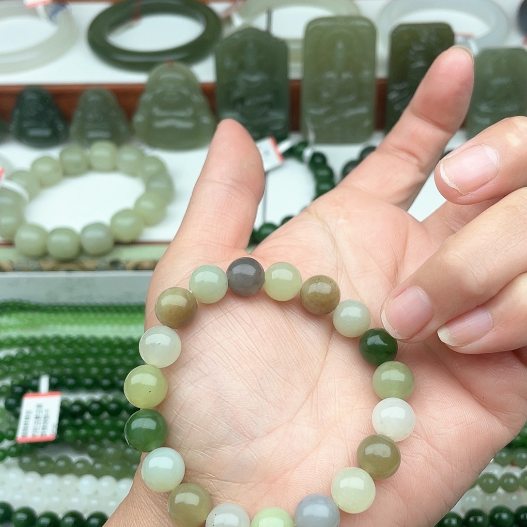 和田玉手串未镶嵌