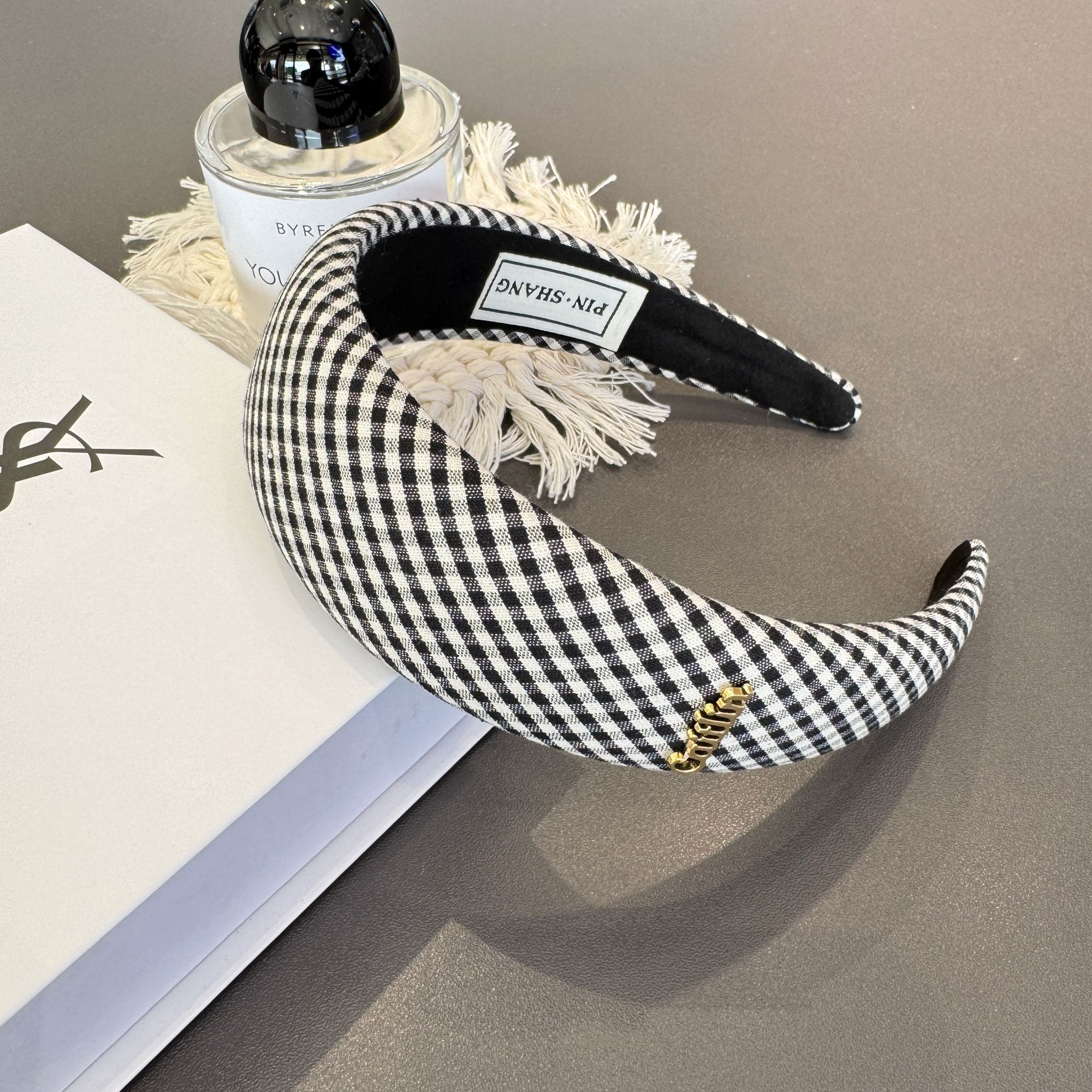 法式麻料发箍高级感发饰头饰2025新款配饰气质百搭