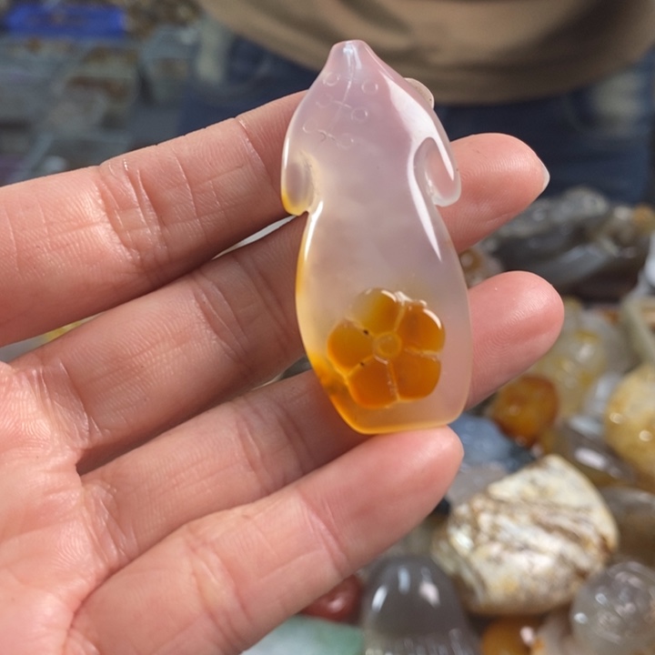 玛瑙/玉髓吊坠(不含链)未镶嵌