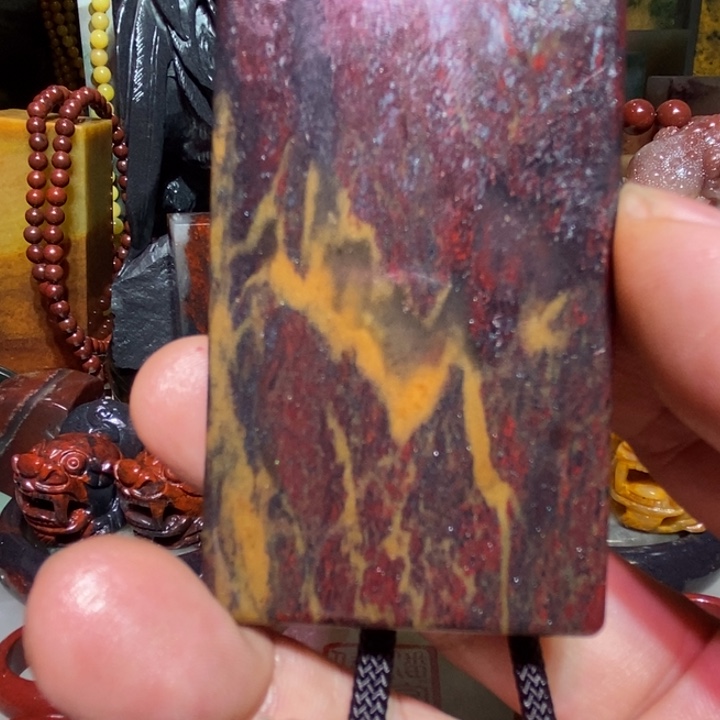 石英质玉牌子未镶嵌淮****哥