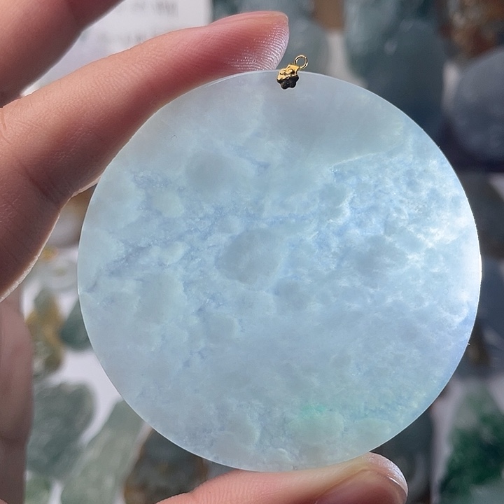 定制翡翠未镶嵌缅甸翡翠天然a货平安牌