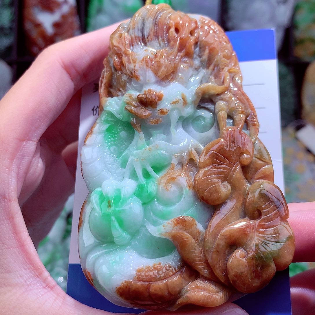 翡翠未镶嵌颈饰天然