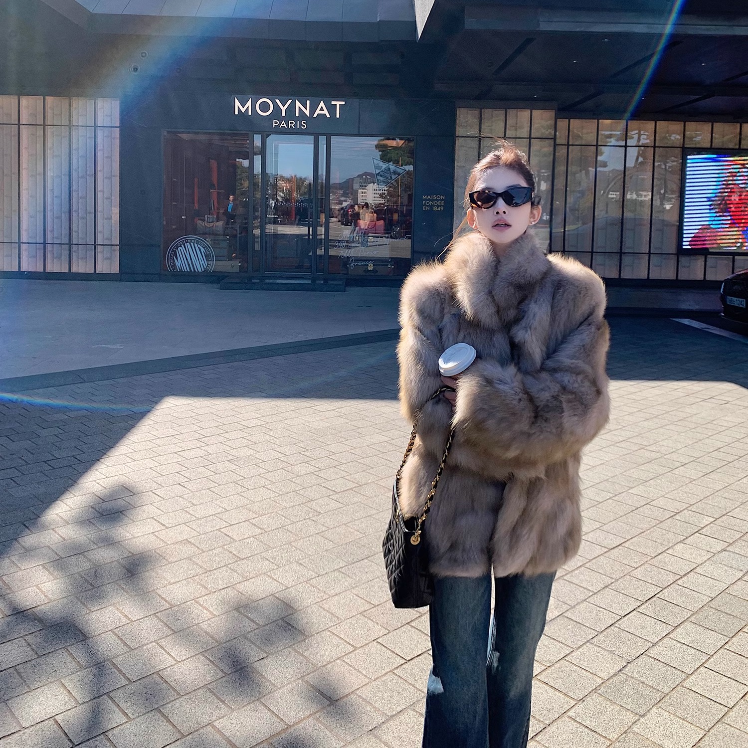 黑标"Regal中古贵妇"芬兰进口奢级狐狸毛丰盈饱满复古感皮草外套