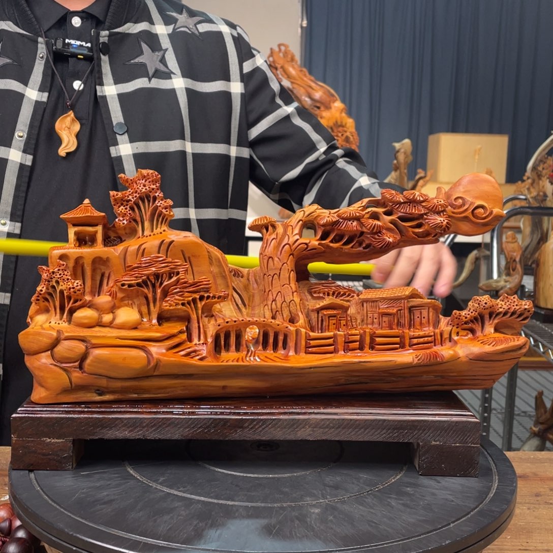 柏木（崖柏）山水倒流香送两盒香