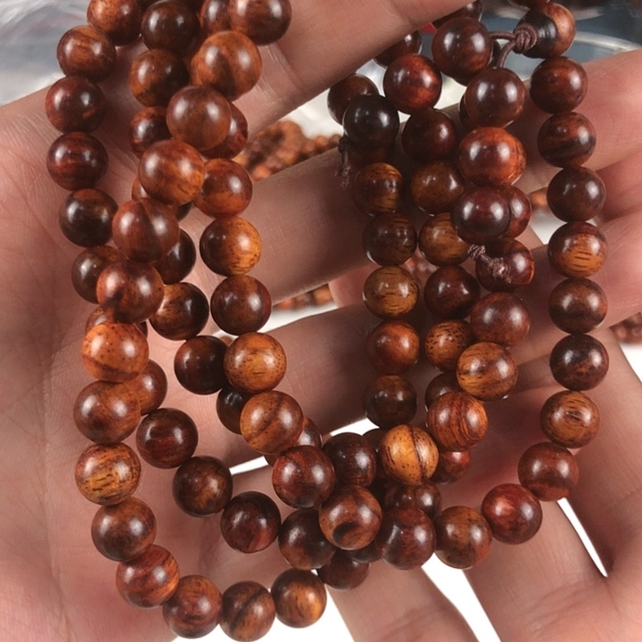 黄花梨/降香黄檀手串/手链08/108老糠梨老粉福利大漏