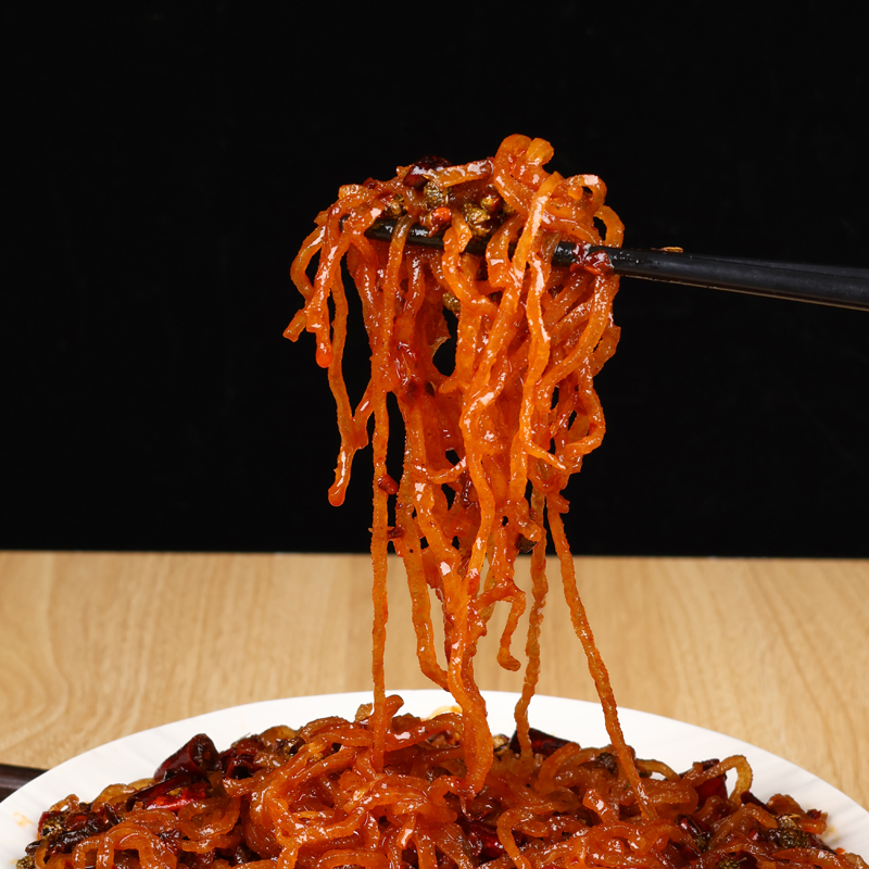 固始猪皮丝土特产独立包装解馋追剧零食