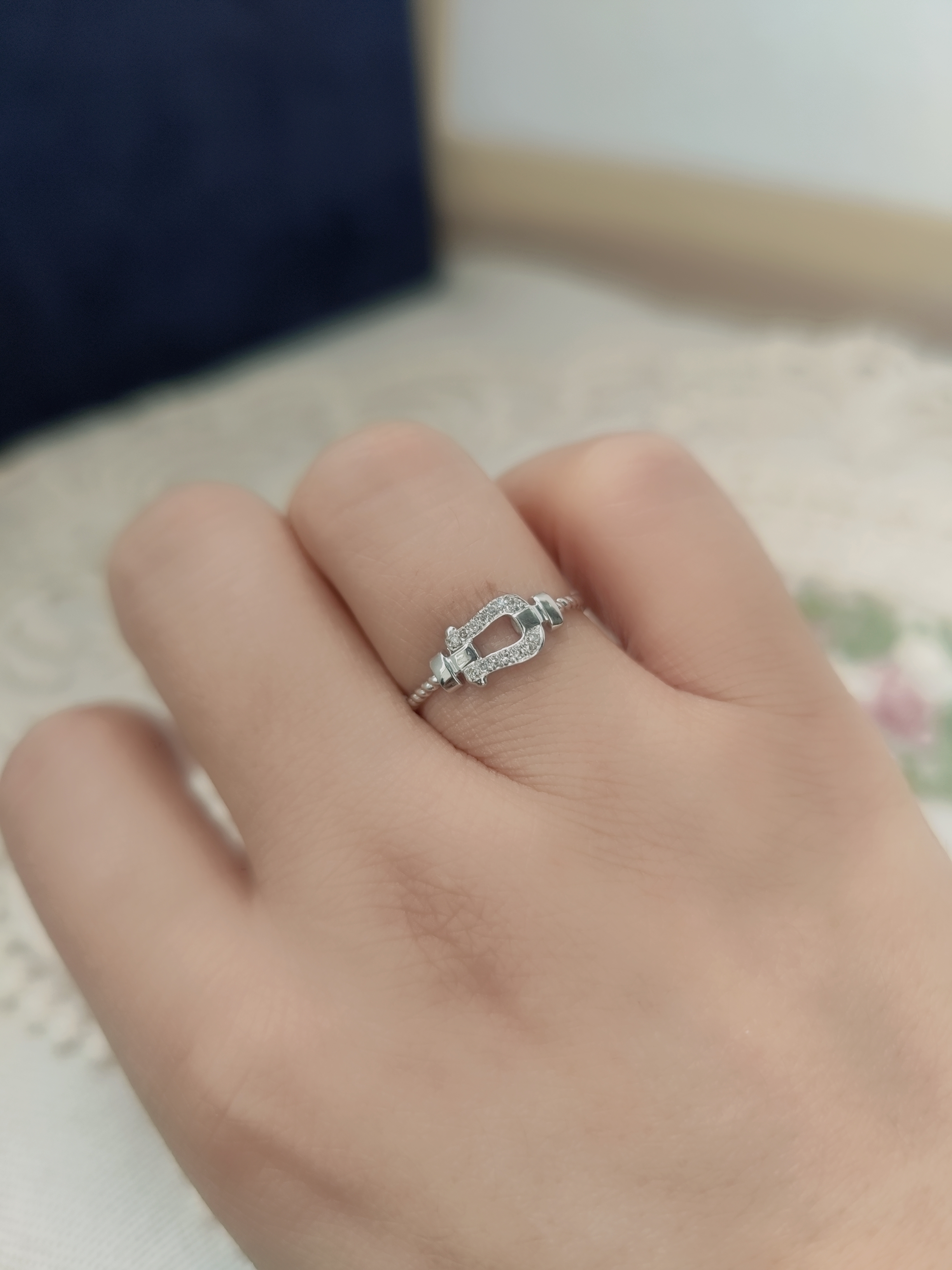 彬亿珠宝A】马蹄戒指