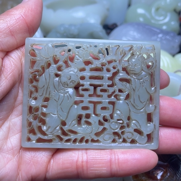 和田玉吊坠(不含链)未镶嵌