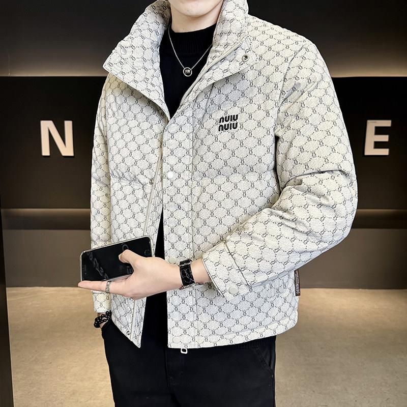 羽绒服男士冬季2025新款潮流高级感加厚保暖潮牌短款立领男装外套