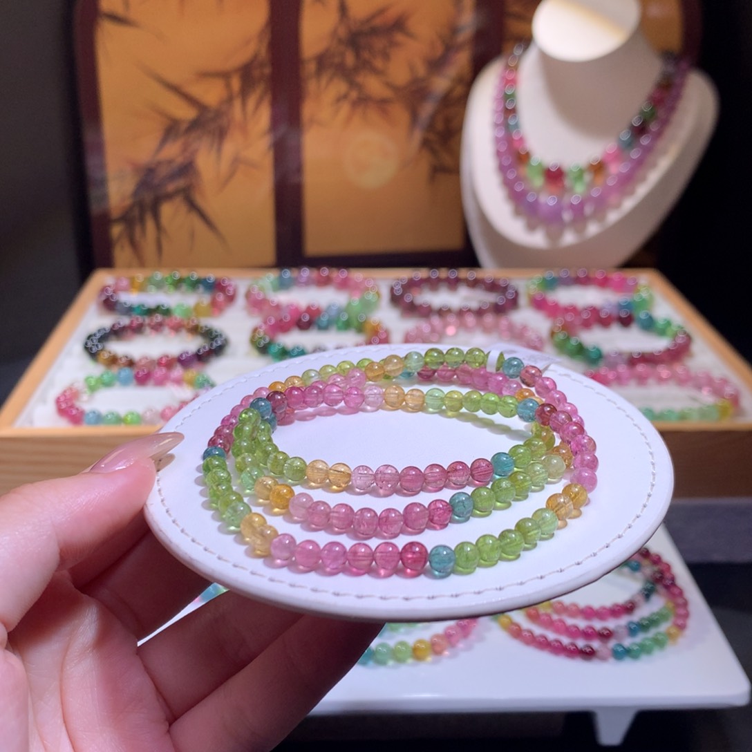 未镶嵌手链碧玺碧玺