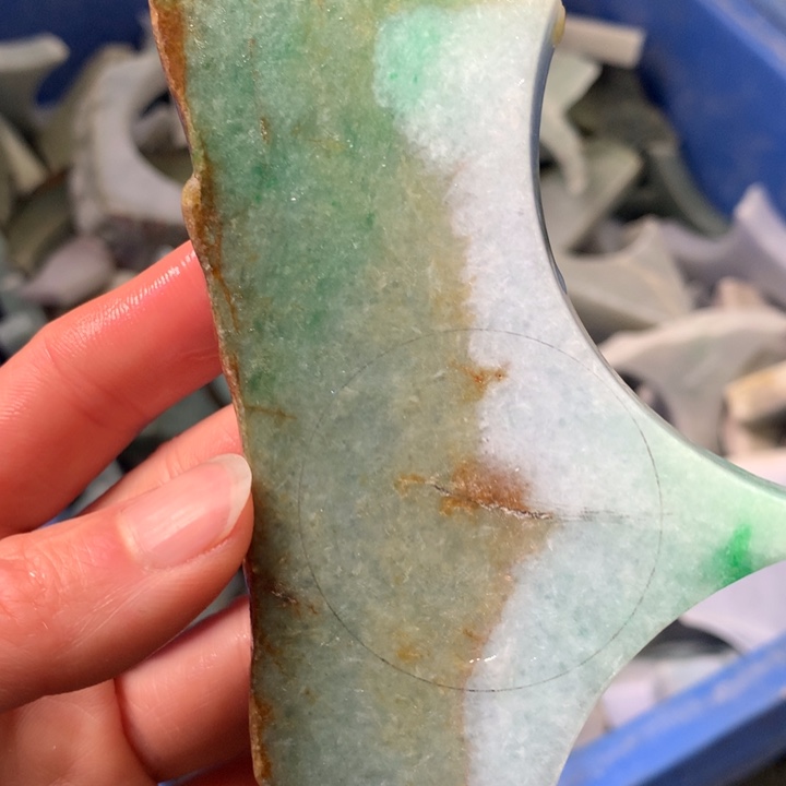 翡翠裸石翡翠边角料