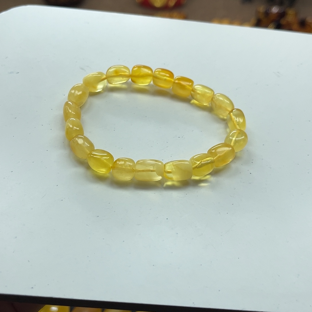 波***惊蜜蜡未镶嵌手串蜜蜡手串