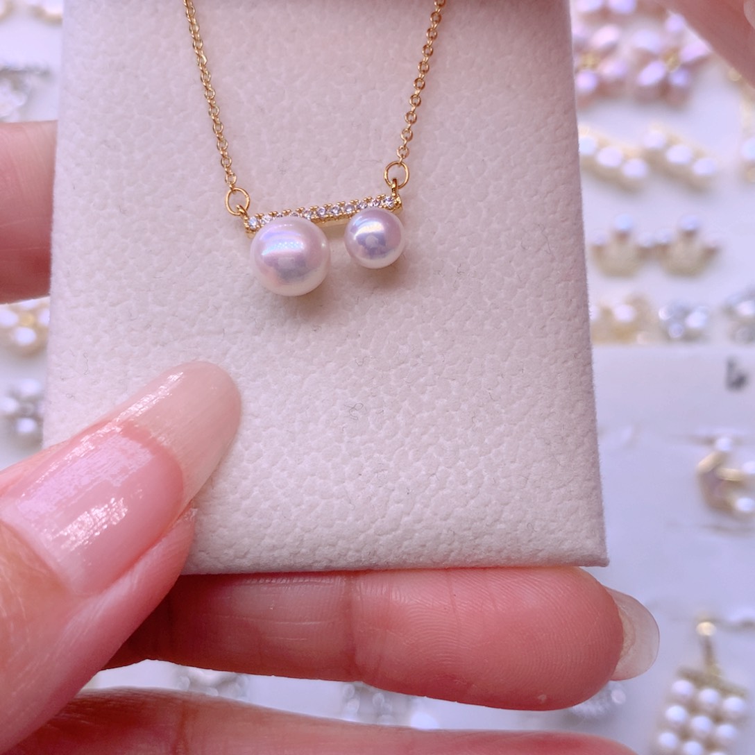 合金淡水珍珠耳饰