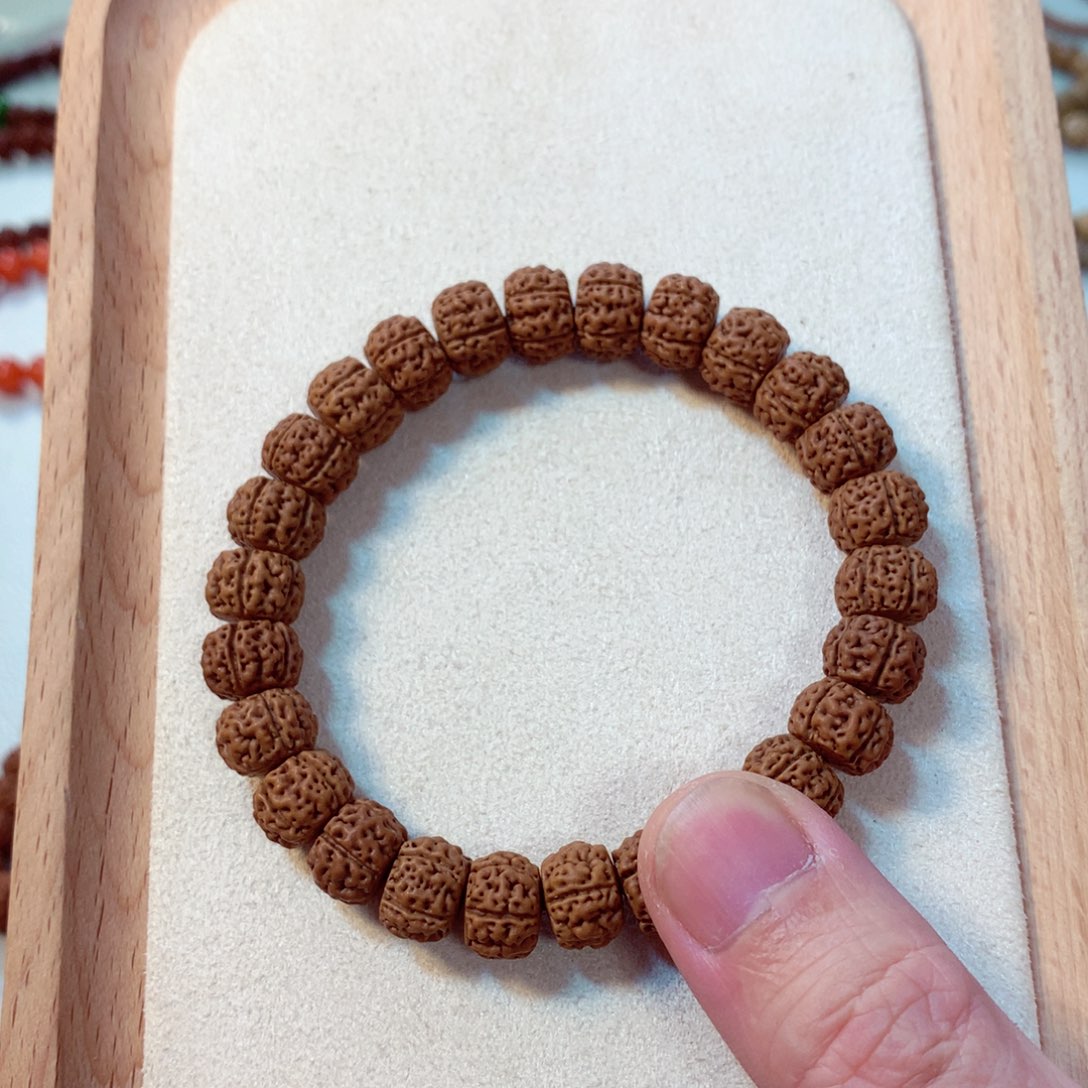 金刚菩提手串盘龙纹龙切精工小金刚菩提头货精卡9-13mm