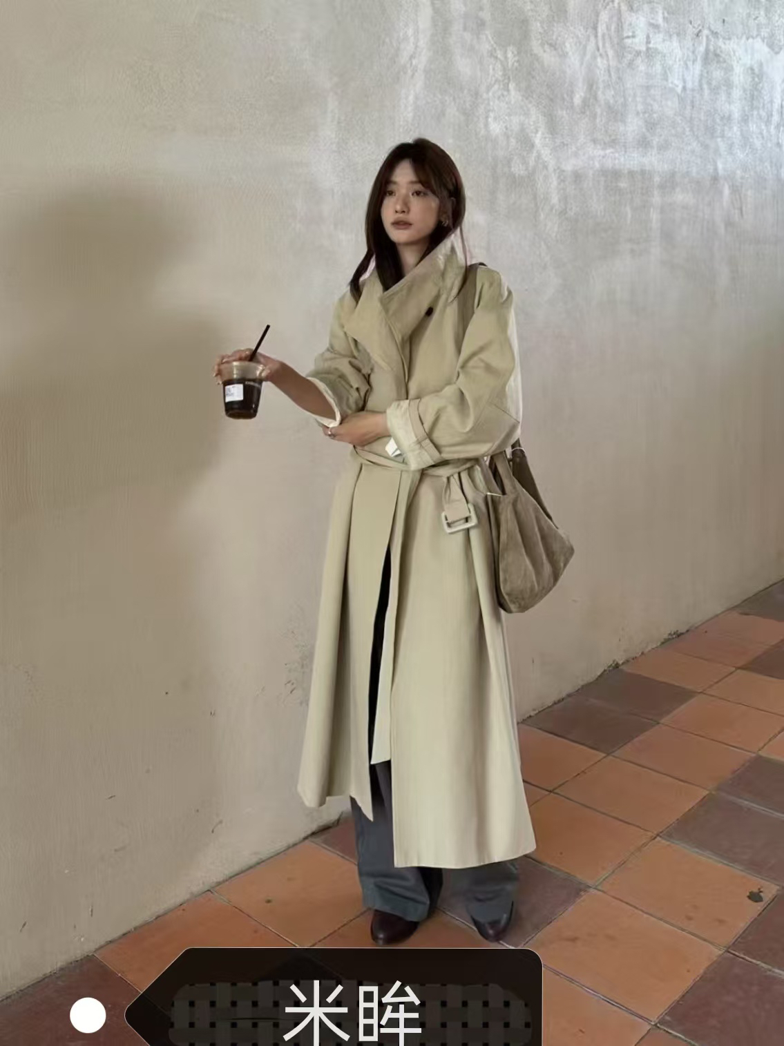 秋季新款气质百搭收腰长款风衣时尚不挑人