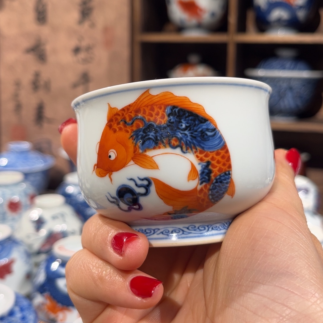 杯子陶景德镇陶瓷主人杯