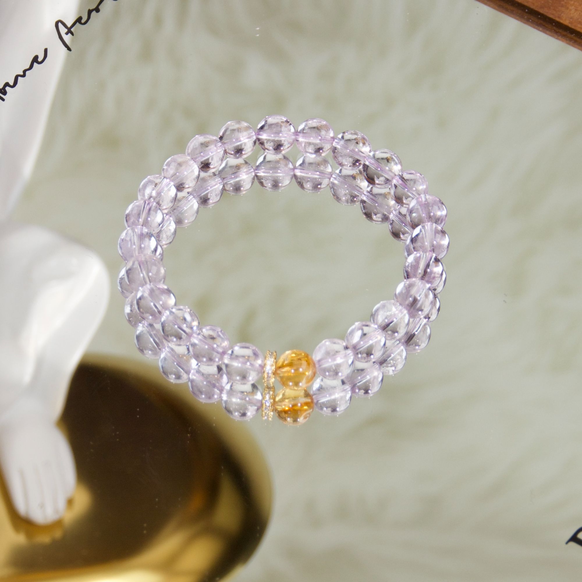 s1283【新星】天然玻利维亚紫水晶手串嘉悦百搭手链 多样性发其一