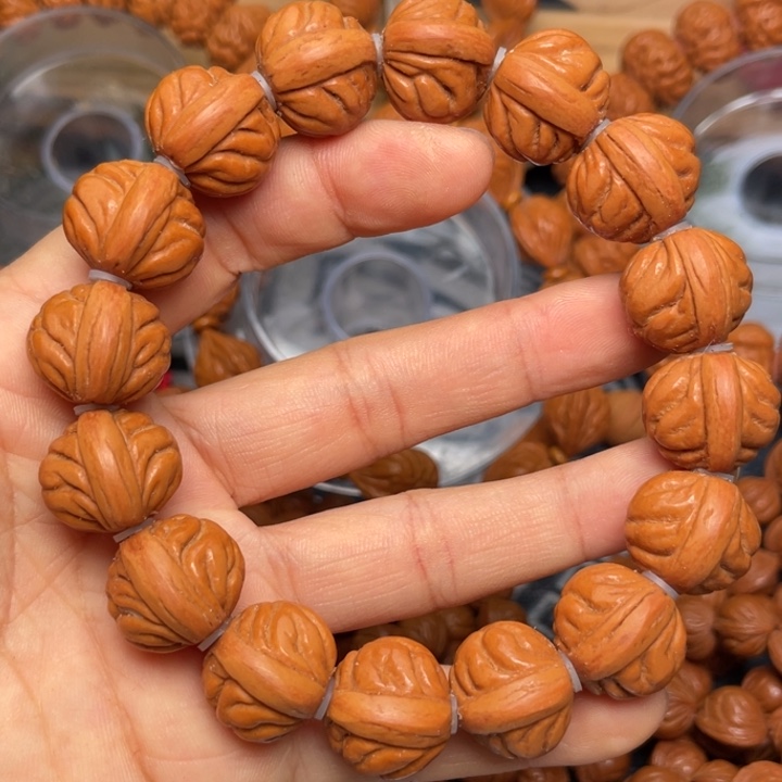 桃核手串龙纹桃核51