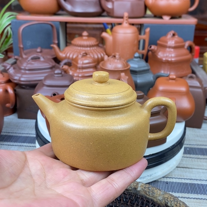 紫砂茶壶全手工剑流德钟180cc原矿黄金段特价