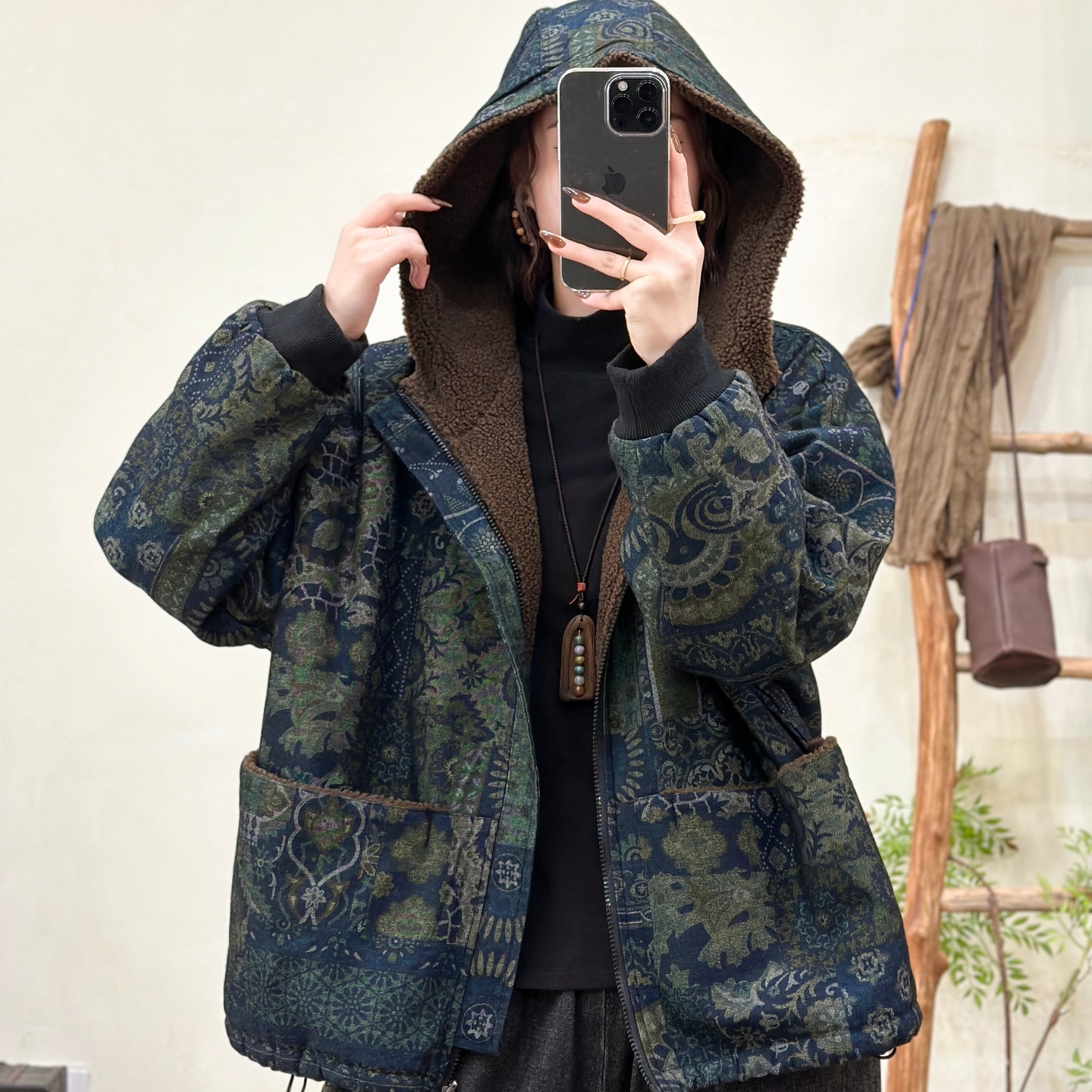 18739新款冬季加绒加厚牛仔棉服