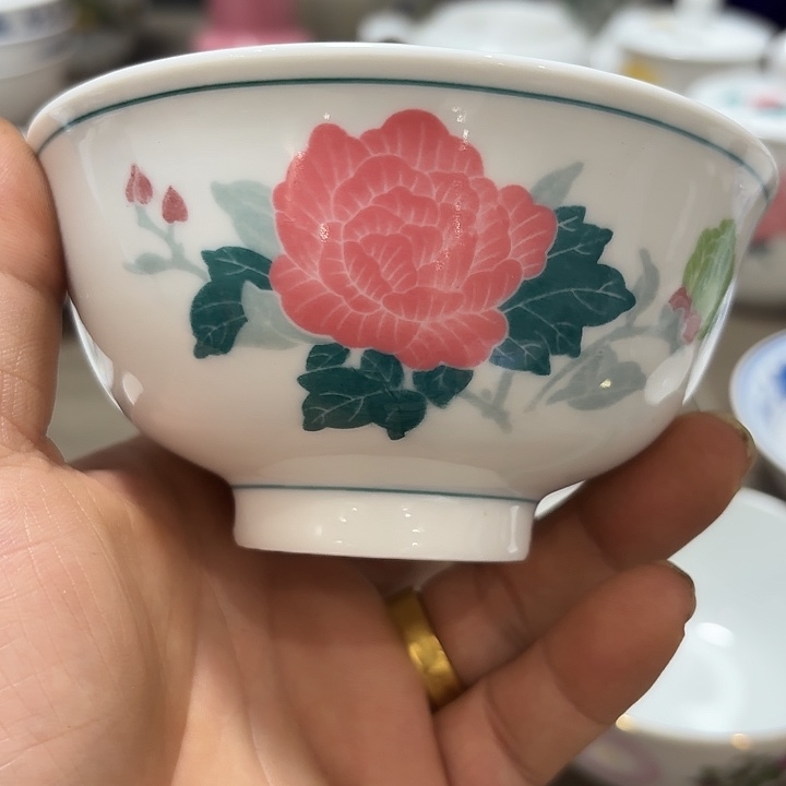 11.5公分芙蓉花，米饭，碗，米饭碗