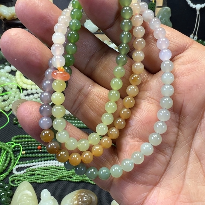 和田玉未镶嵌套链