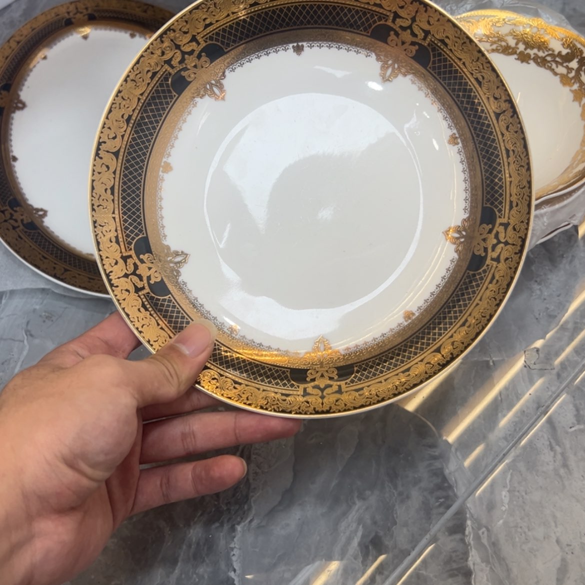 【闪购商品】瓷片8寸深菜盘两个一单福利价