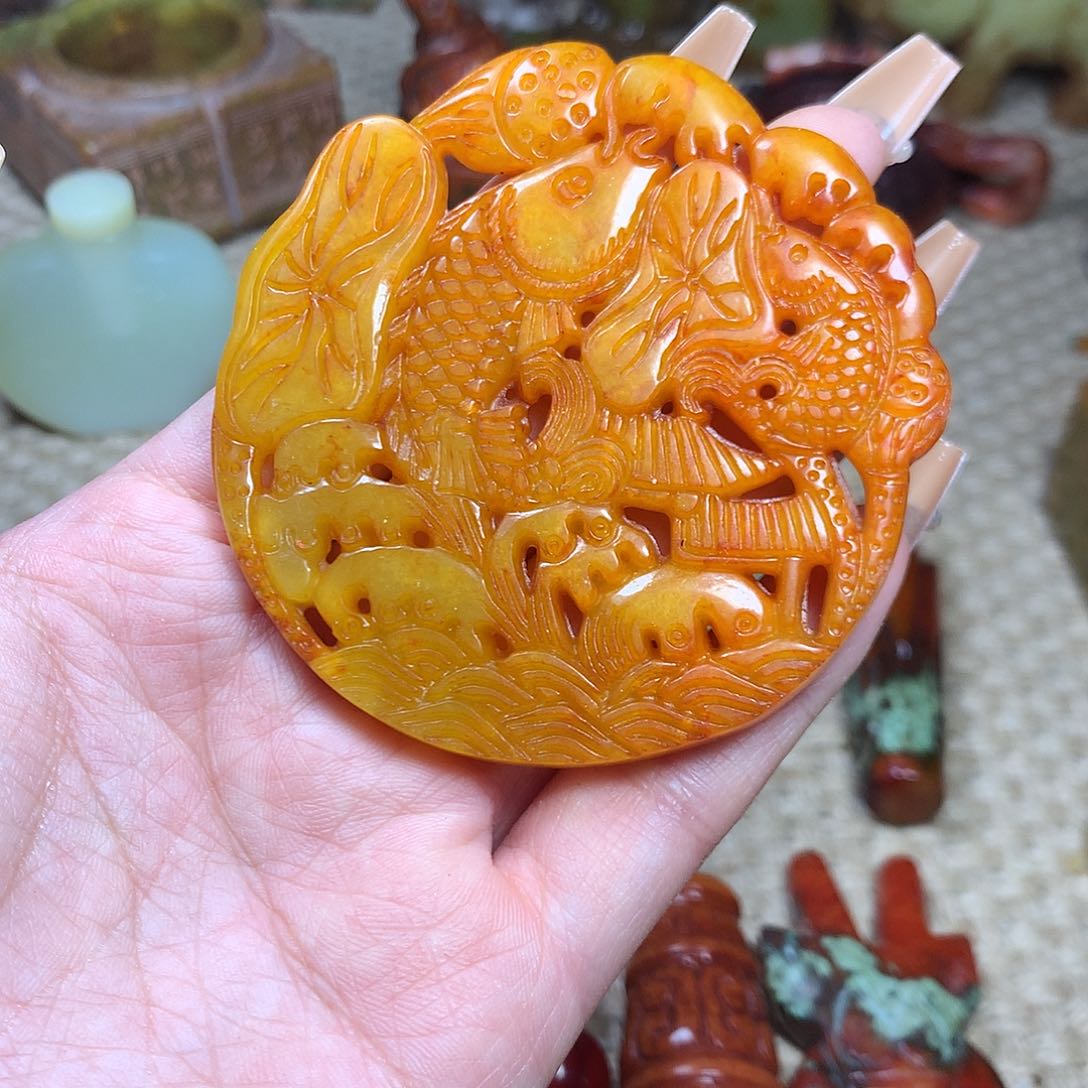 白玉菩提吊坠挂件