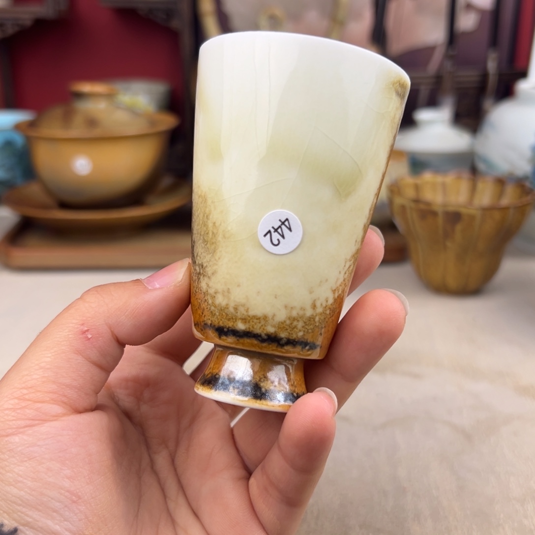 杯纯手工柴烧主人杯