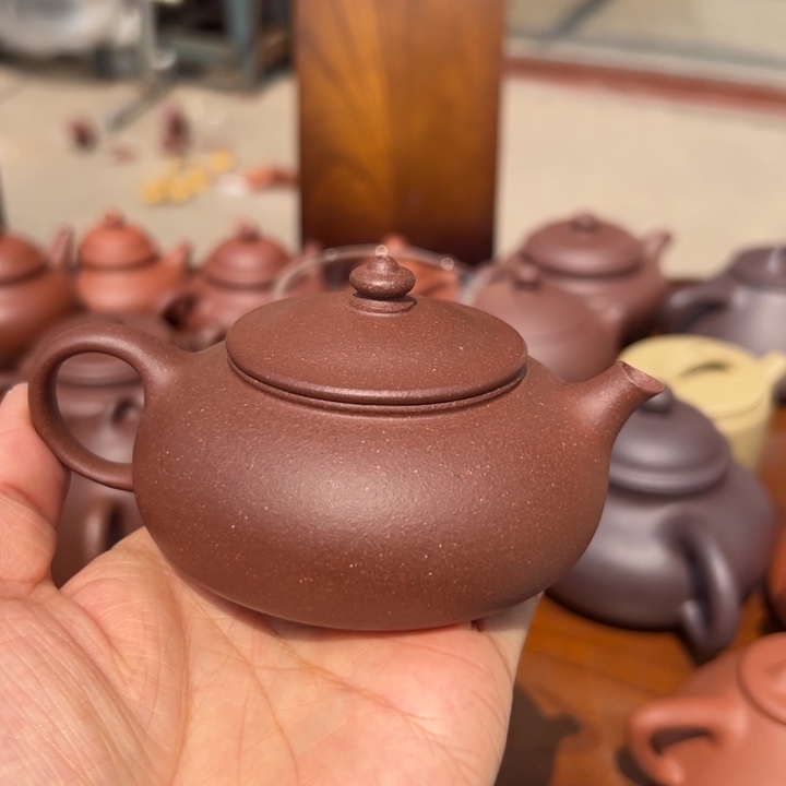 紫砂茶壶底槽清寒江130c c