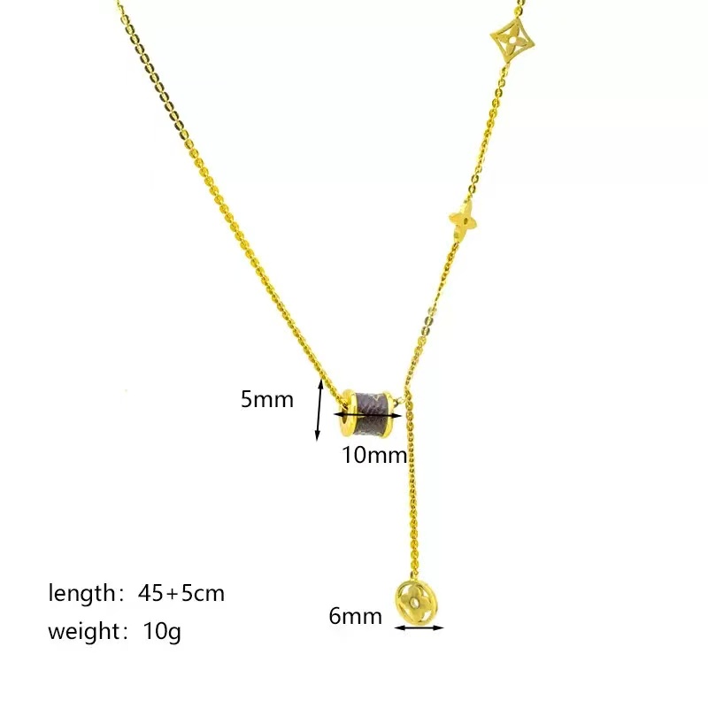 钛钢项链 【老花真皮小蛮腰瓜子链条】直播专属X23