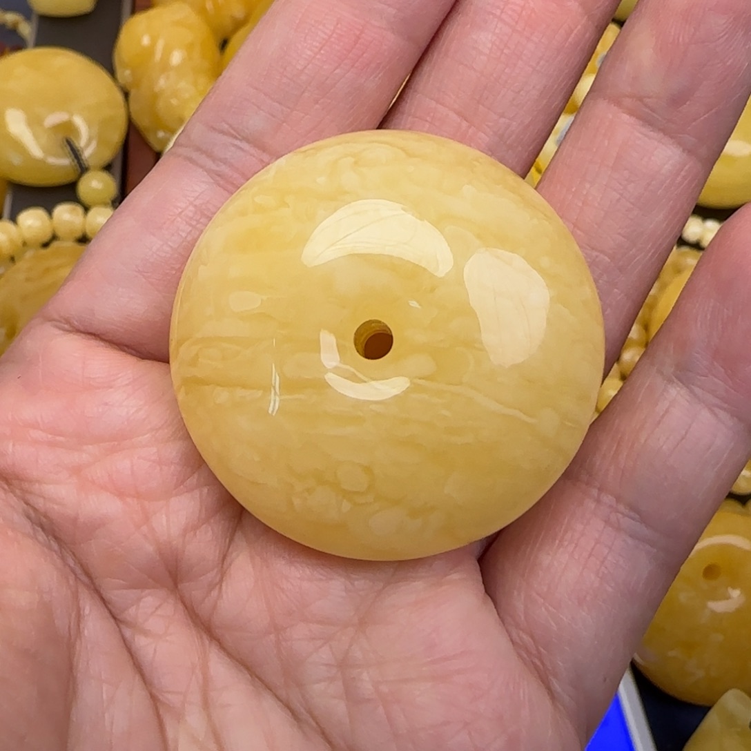 蜜蜡颈饰未镶嵌天然蜜蜡