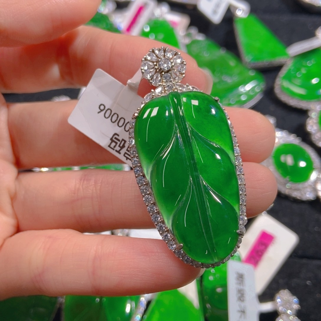 翡翠吊坠(不含链)银S925镶嵌沛****3