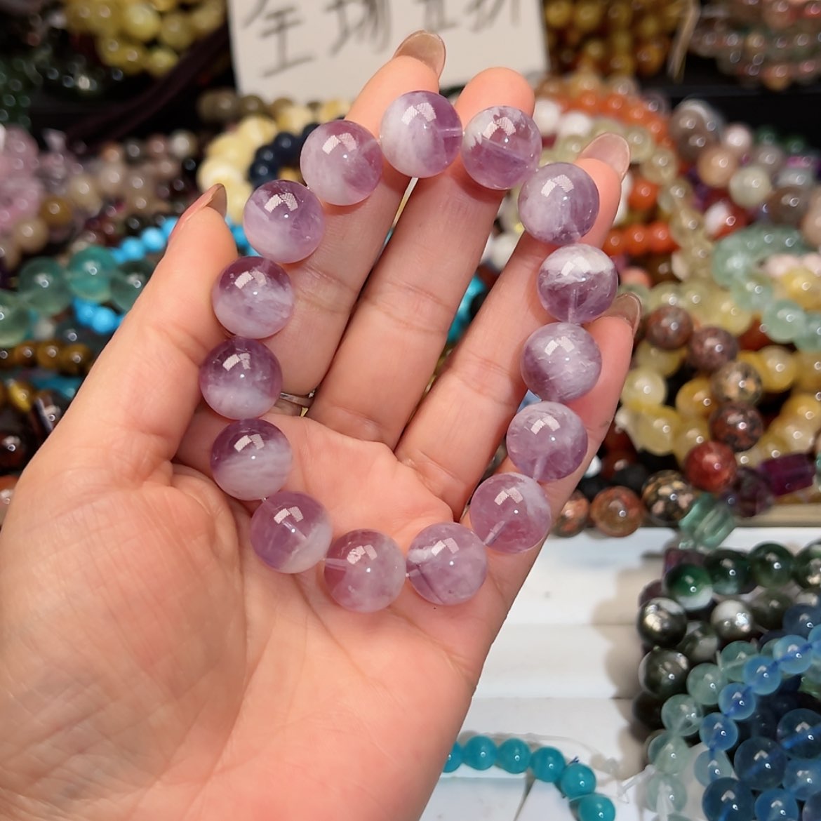 【闪购商品】烟晶手链银S925镶嵌孤**狼175