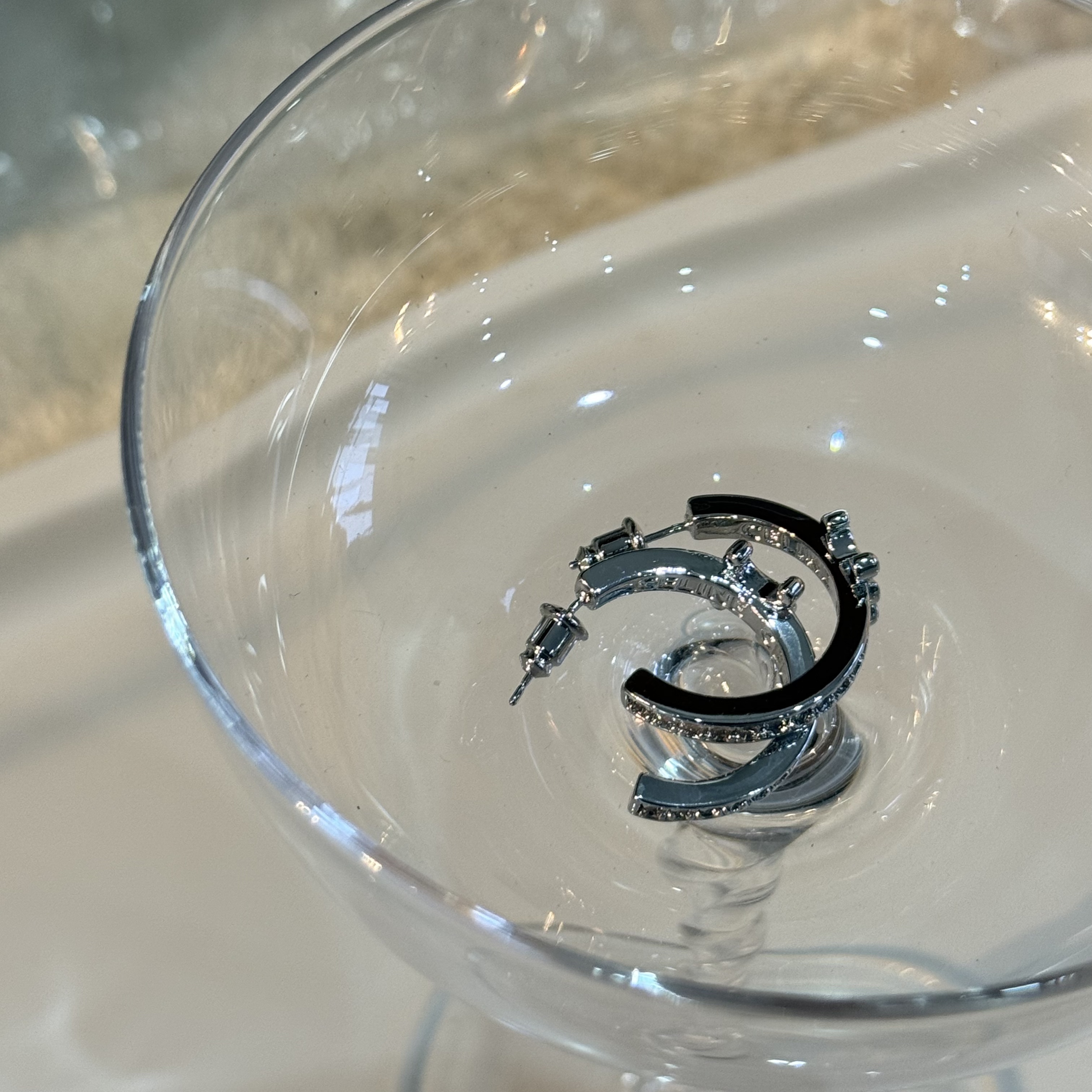 铜合金锆石耳饰 HRY0-铜合金凯旋门个性轻奢耳钉HRY0-1235