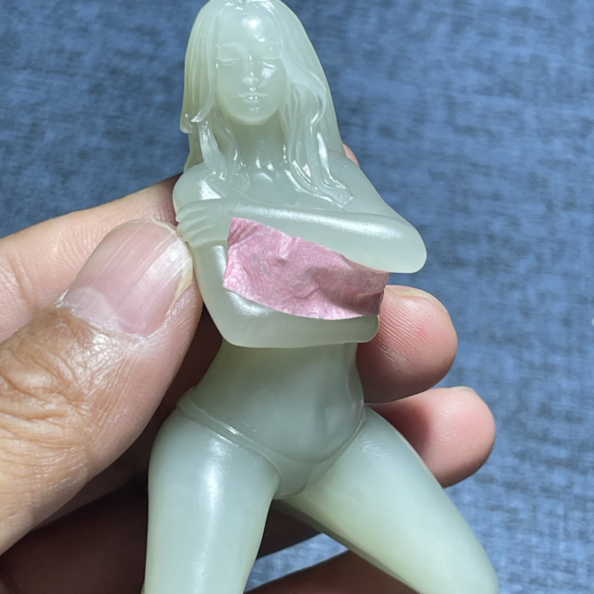 遇贵人，和田玉把件