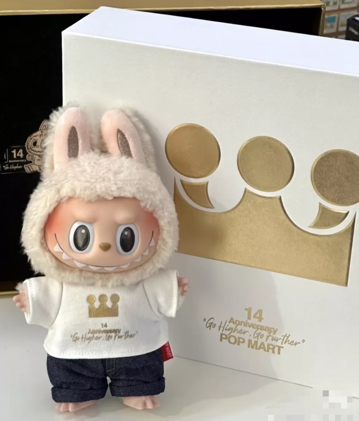 【国版拆盒】 超高品质国版14周年搪胶毛绒公仔礼物生日挂件