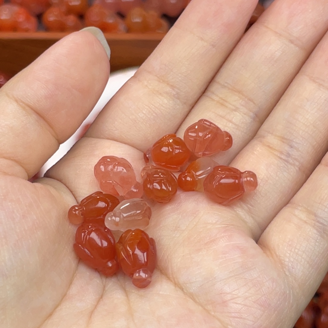 南红玛瑙未镶嵌配饰蓝莲花组合