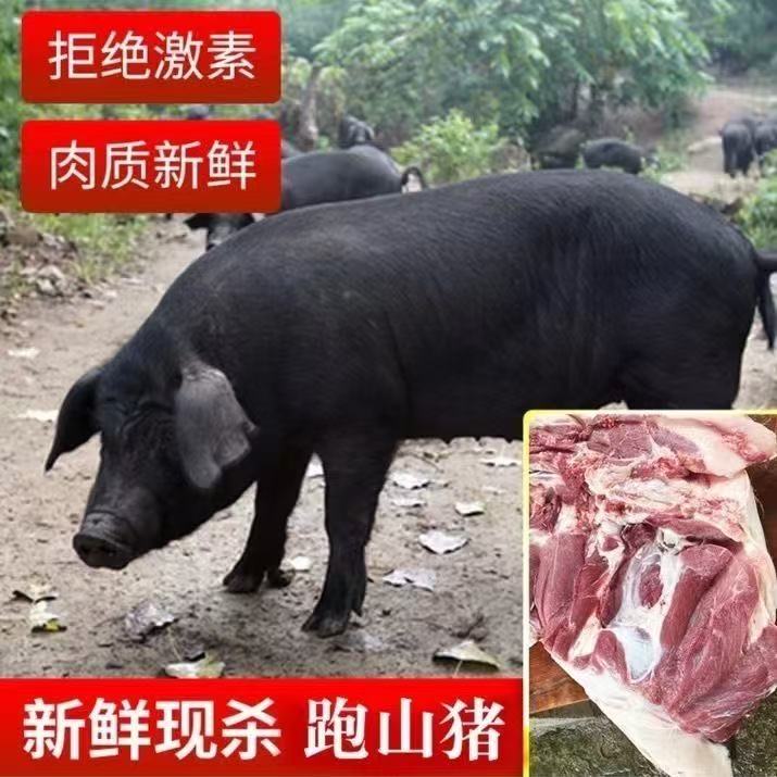 正宗农家散养土猪肉五花肉带皮新鲜猪肉