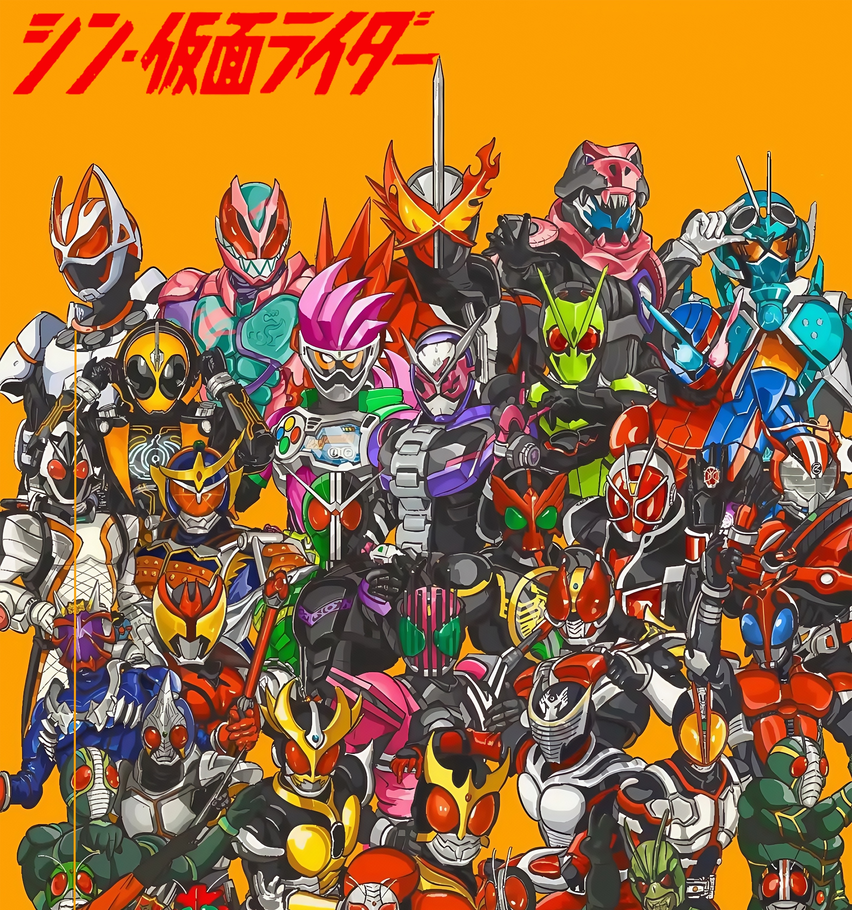 假面骑士二创周边亚克力砖