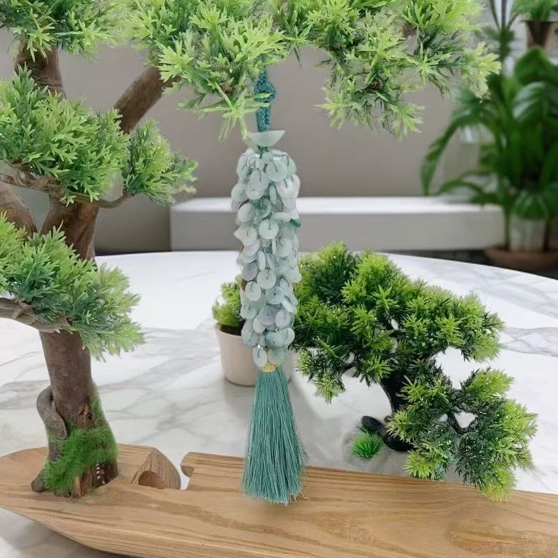 【杰缘珠宝】天然A货翡翠一路平安车挂 多样性发一件