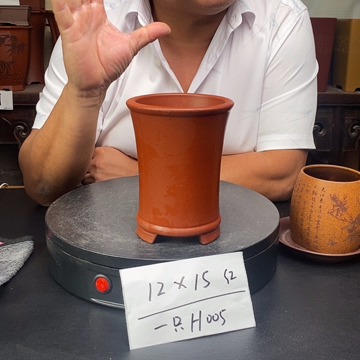 紫砂花盆货号一只H005