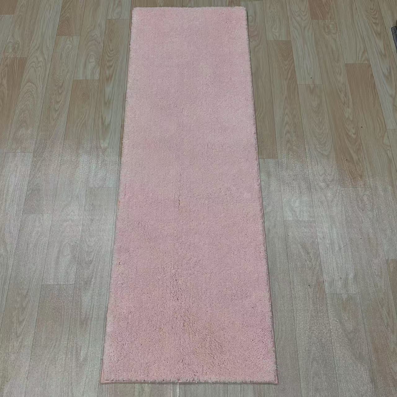 加厚毛绒床边毯卧室客厅飘窗垫纯色绒面可机洗家用地毯