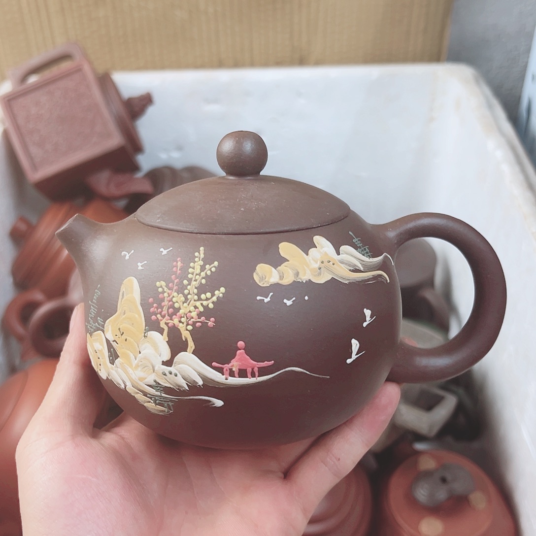 茶壶紫砂宜兴原矿紫砂壶450毫升容量