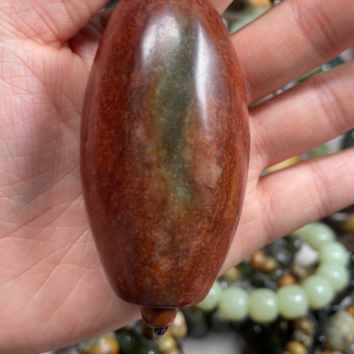 【闪购商品】岫岩河磨玉（透闪石质玉）未镶嵌把件