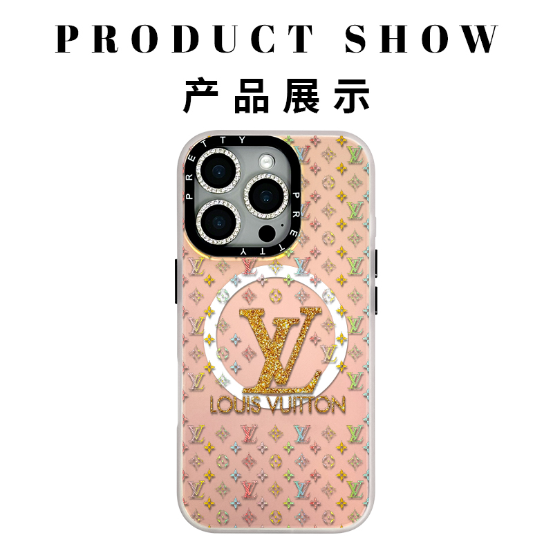 适用苹果iphone16promax高级手机壳16/15/14/13时尚炫彩鎏金潮牌