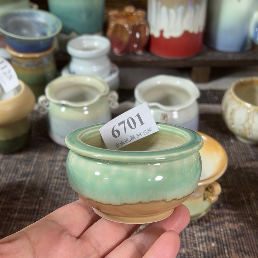 红陶景德镇手工花盆